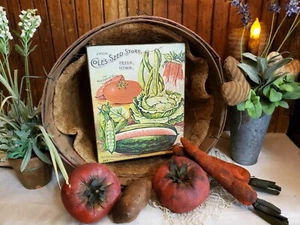 SIGNO DE PUBLICIDAD VICTORIANO PRIMITIVO VINTAGE JARDÍN GRANJA ESTILO COLES TIENDA DE SEMILLAS  - Imagen 1 de 8