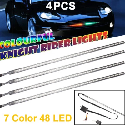 1~4 Pcs 22" RGB Knight Rider lights 48 SMD Scanning Knight Rider Light Bar Strip - Image 1 of 4