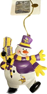Minnesota Vikings 3" Snowman Gift Christmas holiday Ornament NFL Licensed NWT - Picture 1 of 2