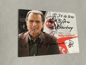WOLFGANG OVERATH 1.FC Köln Weltmeister 1974 signed original Autogrammkarte 10x15 - Bild 1 von 1