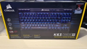 Corsair K63 Wireless Mechanical Gaming Keyboard Black With free cover - Photo 1/2