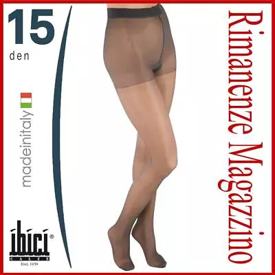 Collant 15 DEN Velatissimo Invisibile Calze Velatissime Donna Con Corpino Denari • 3.50€