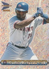 2000 Pacific Prism Baseball Texture Silver #147 Carlos Delgado