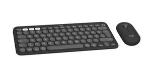 Logitech Pebble 2 Combo Kabellose Tastatur/Maus-Bundle - Grafit, Deutsch - Bild 1 von 3