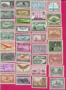 BRIEFMARKEN AUFKLEBER SET #1 32 STCK. EUROPÄISCHE UND AMERIKANISCHE RETRO REISEN STADT GEDENK - Bild 1 von 1