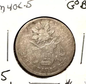 Messico 1884 GoB 25 centavos KM 406,5 - Foto 1 di 2