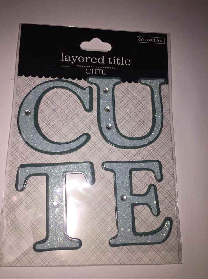 Pegatinas de álbum de recortes de título Colorbok en capas LINDAS - N Foto 1 de 1