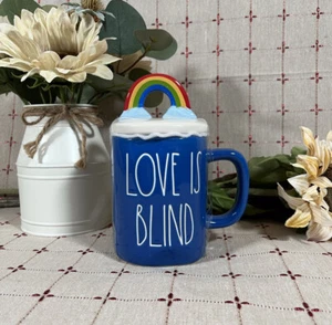 Taza Topper Arco Iris Figura Rae Dunn Colección Artesana por Magenta Love is Blind - Imagen 1 de 8