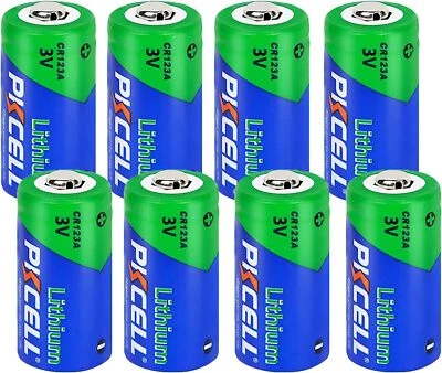 8x CR123A Lithium Batteries 1500mAh 3V CR123 for Camera Scientific Calculator - Image 1 of 4