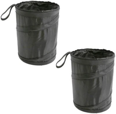Car Trash Can Bag Portable Garbage Bin Foldable Waste Basket Rubbish Bin Storage - Image 1 of 4