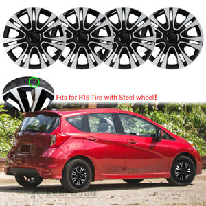 15" Set of 4 Hubcap Wheel Cover fits R15 Tire & Steels Rim For Nissan Versa Note