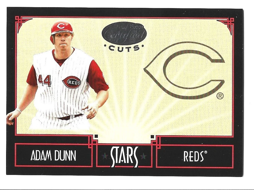 D 2004 Leaf Certified Cuts Stars Baseball Adam Dunn Reds 135/599 #S-13 NRMT - Image 1 of 1