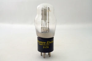 Western Electric 247A Vakuumröhre getestet, Top Zustand, seltene Vintage Röhre - Bild 1 von 4