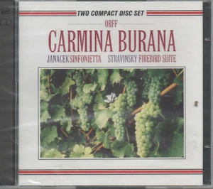 Carl Orff Carmina Burana Janacek Sinfonieta Stravinsky Firebird Suite NEU 2CDs - Imagen 1 de 2
