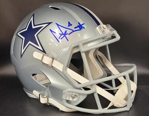 DAK PRESCOTT SIGNED DALLAS COWBOYS FULL SIZE REPLICA HELMET BAS AUTHENTIC - Picture 1 of 4