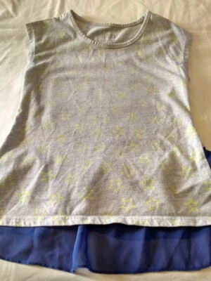 ~ Top Circo Gris Niña Estrellas Verde Lima Nivel Trasero M 7/8 EC   Foto 1 de 3