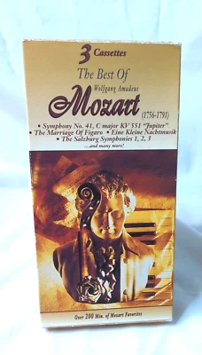 Best of Mozart 3 Cassette Tapes Figaro Salzburg Jupiter Figaro Symphony tested - Image 1 of 4