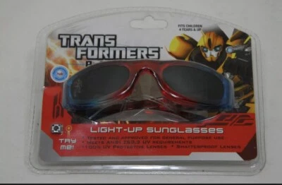 TRANSFORMERS PRIME LIGHT UP SHATTER PROOF SUNGLASSES KIDS 4 YEARS & UP, 100 % UV - Image 1 of 2