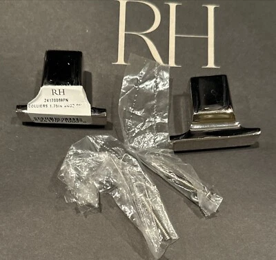 2 herrajes de restauración COLLIERS pulido níquel cajón tirador cocina baño 1,75" Foto 1 de 4