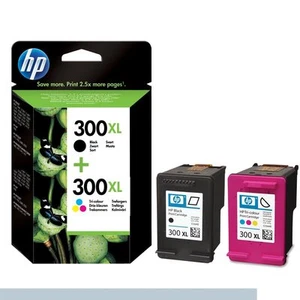 HP 300 XL Black + Colour Cartridges For F4500 F4580 c4680 CC641EE CC644EE 300XL - Picture 1 of 1