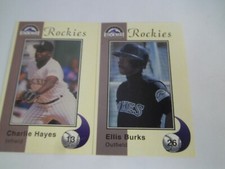 1994 Rockies Police Baseball Cards #13 Hayes  #26 Burks (D-1739)