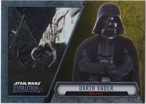 STAR WARS 2016 TOPPS EVOLUTION GOLD PARALLEL INSERT #8 DARTH VADER 49/50 - Picture 1 of 2
