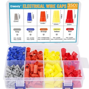 350Pcs Electrical Wire Connectors Nuts Colorful Wire Caps Kit Twist Caps Nuts - Picture 1 of 12