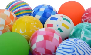 Assorted Colorful Bouncy Balls 2.4 Inch (60 Mm) 25 Pcs - Rubber Balls for Toddle - Picture 1 of 7