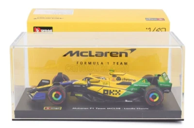 MODELLINO AUTO 1:43 BURAGO F1 MCLAREN MCL38 L. NORRIS #4 MONACO GP 2024 DIE CAST - Immagine 1 di 4