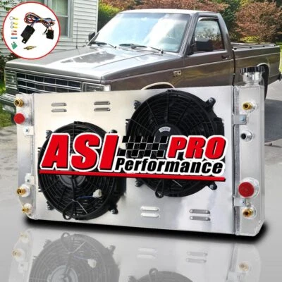 3 Row Radiator Shroud Fan for 88-94 Chevrolet S10 Blazer /1988-91 GMC S15 Jimmy - Image 1 of 4