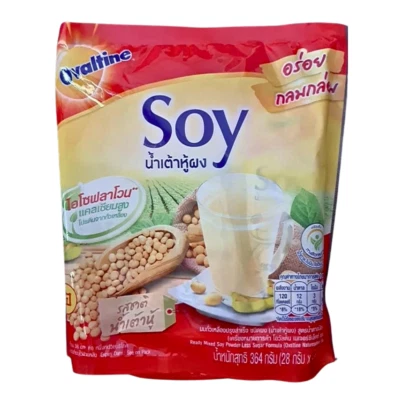 Leche de soja en polvo ovaltina mezclada instantánea menos azúcar sabor soja proteína 13 sobres Foto 1 de 4