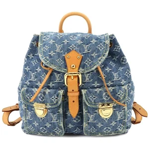 LOUIS VUITTON Monograma Denim Sac A Dos GM Mochila Azul M95056 Cartera 90265991 - Imagen 1 de 11