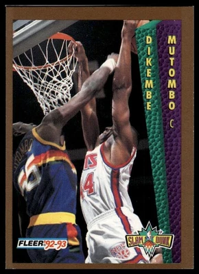 1992-93 Fleer #286 Dikembe Mutombo - Изображение 1 из 2