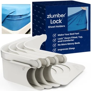 The Original USA Patents Pending Lock Sheet Holders - Secure Bed Sheets Firml... - Picture 1 of 9