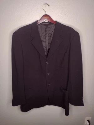 Chaqueta Blazer Suave Ermenegildo Zegna Abrigo Deportivo Lana Negro Carrera Oficina BB Foto 1 de 4