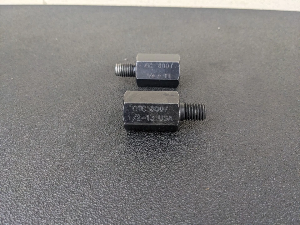#bk586 Otc 2pc 8007 Threaded Adapter Spread 1/2-13 (Ex.) In - Image 1 of 4