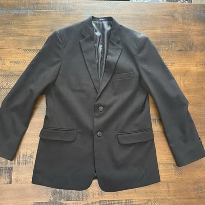 Chaps Boys Black Blazer Jacket 2 Button Sz 16 Polyester Rayon & Spandex  - Image 1 of 4