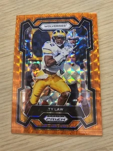 2024 Panini Prizm Draft Picks Orange Prizm Ty Law #85 #d 5/39 Michigan - Picture 1 of 4