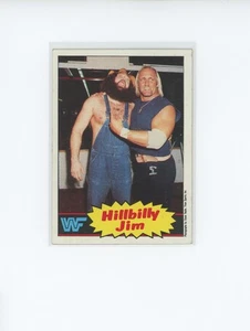 1985 Topps Titan WWE WWF Hillbilly Jim #15 With Hulk Hogan Rookie Year SIEHE BILD - Bild 1 von 3