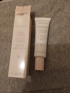 Mary Kay Medium Coverage Foundation Beige 404 356900 Pink Cap NIB New - Picture 1 of 4