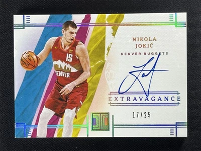 2021-22 Panini Impeccable Nikola Jokic #EA-NJK Extravagance Autographs Auto /25 - Image 1 of 2