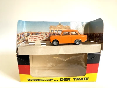 Rare Diecast Metal Vitesse Trabant 601 Der Trabi Orange 1:43 Model Car - Image 1 of 4