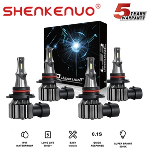 For Chevrolet Impala 2005 9005/HB3 LED Headlight Bulbs Kit High/Low Beam 6000k - Picture 1 of 9