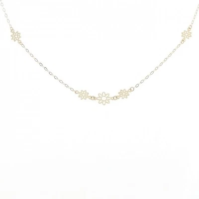 Authentic K18YG Flower Necklace  #260-007-329-8205 - Image 1 of 4