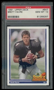 1991 Upper Deck #647 Brett Favre PSA 10 - Picture 1 of 2