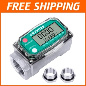 Precision 1 Inch Digital Flow Meter with Waterproof Rating - Ideal for Liquids - Picture 1 of 10