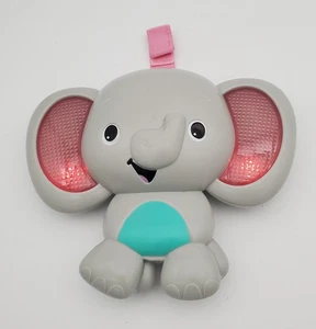 Vintage Kids 2 Gray Elephant Musical Nature Sound Light Up - Picture 1 of 6