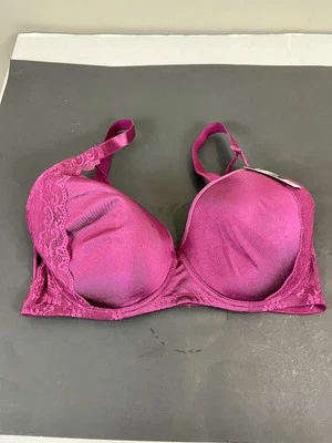 ANGELINA Women's NWT Pink Bow Unique Design Padded BRA SIZE 40C - Image 1 of 4