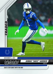 2025-26 Panini Instant NFL #221 Ahmad "Sauce" Gardner Indianapolis Colts PRESALE - Bild 1 von 2