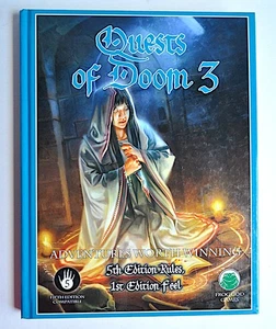 Quests of Doom 3 5th Ed D&D Compatible 5e Hardback Lost Lands Modules Frog God - Picture 1 of 7